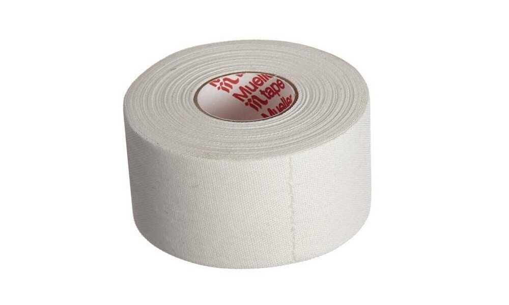 Mueller MTape Single Roll (1) Athletic Trainers’ Tape for All Sports (White)