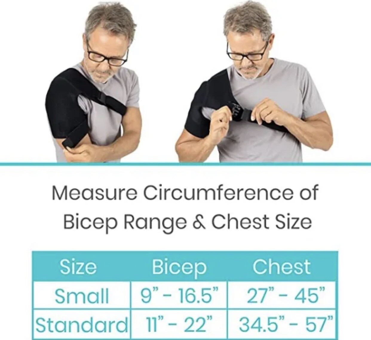 Vive Shoulder Brace – Rotator Cuff Compression Support – Men, Women, Left, Right