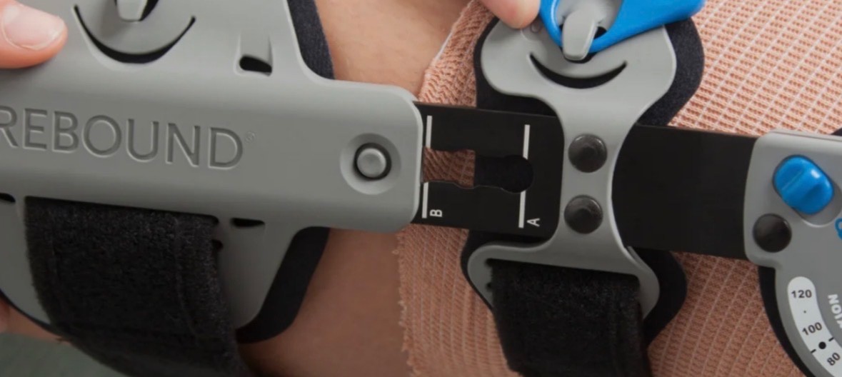 Ossur Rebound Post-Op Knee Brace ADULT L ROM Immobilizer ACL Meniscus Recovery