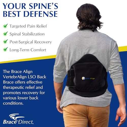 Plus Size VertebrAlign LSO Lumbar Back Brace 23-66 Waist Relief