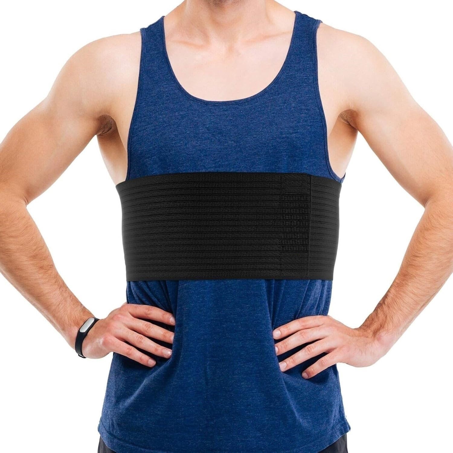 Rib Brace for Cracked Ribs – Men’s Rib Cage Support Belt for Bruised F…
