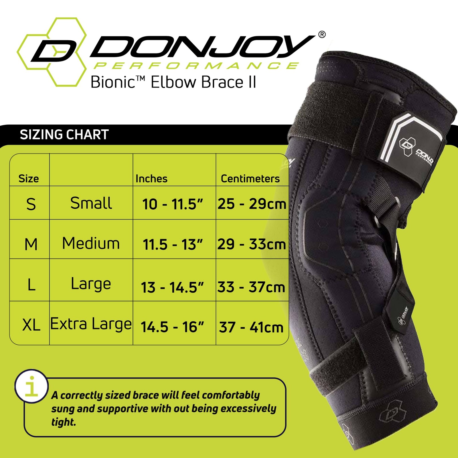 Bionic Elbow Brace II – Small – Maximum Hinged Support for Elbow Hyperextension,