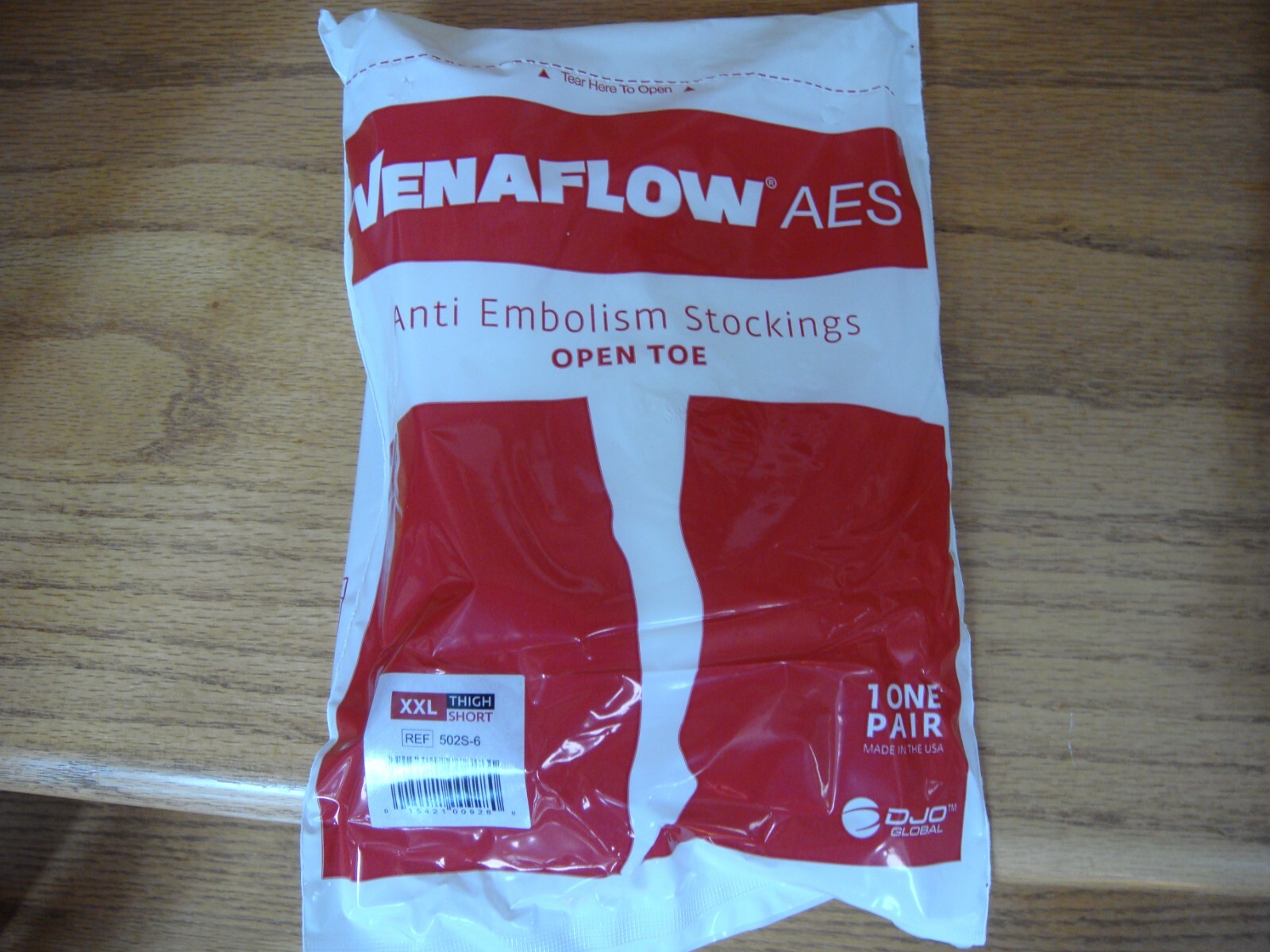Venaflow AES Anti Embolism Stockings Open Toe White Thigh Short XL 3 Pair