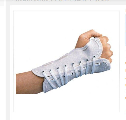 Don Joy Procare Cock-Up Splint Left 3X Small XXXS 79-87331 Pediatric Small Adult