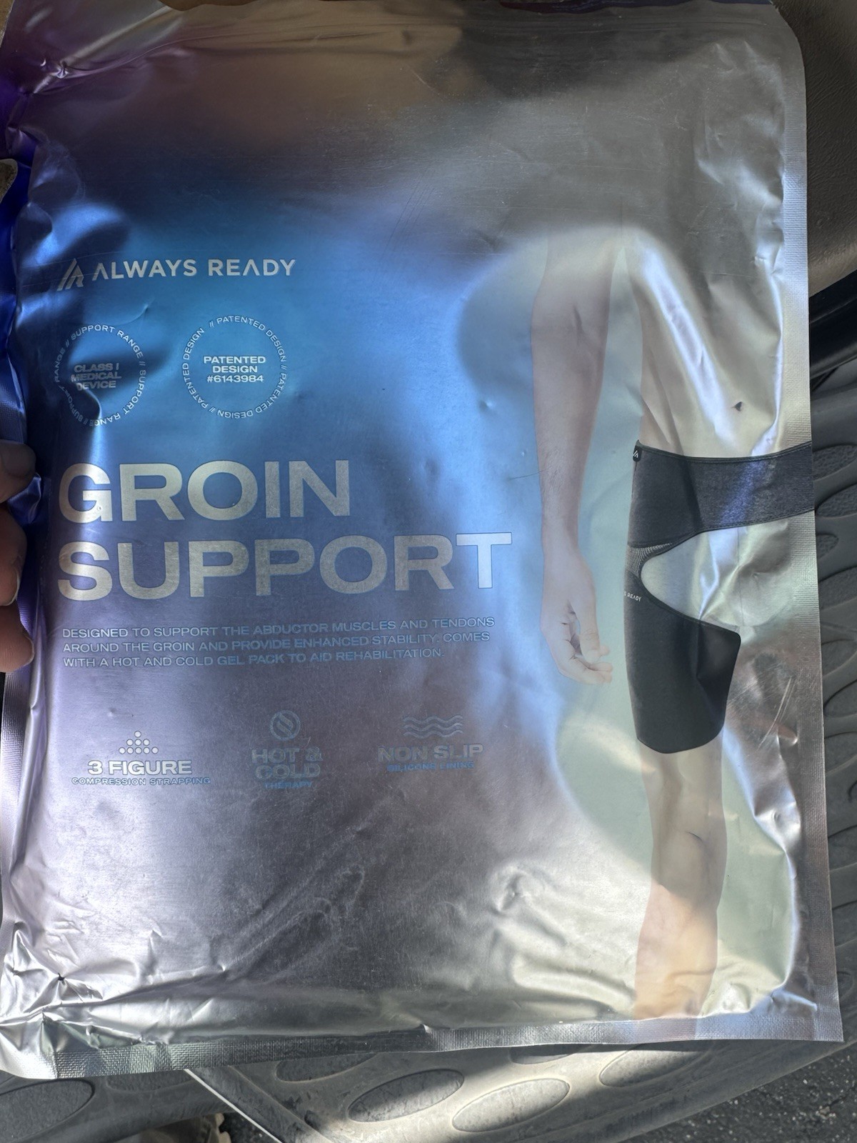 Always Ready Hip Brace for Sciatica Pain Relief w/ Hot & Cold Gel Pack M-XXL NEW