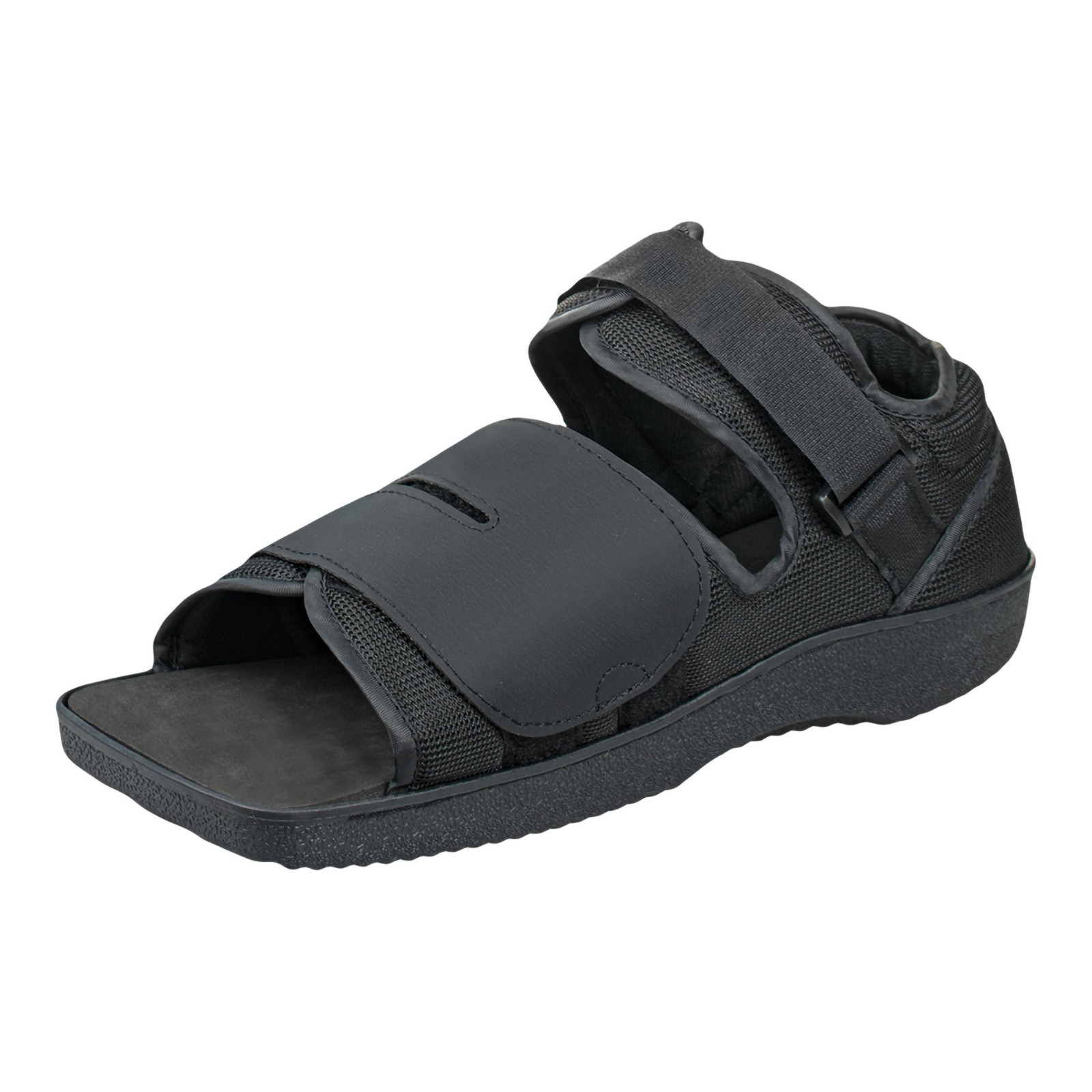 McKesson Black Post-Op Shoe Large Contact Closure Straps