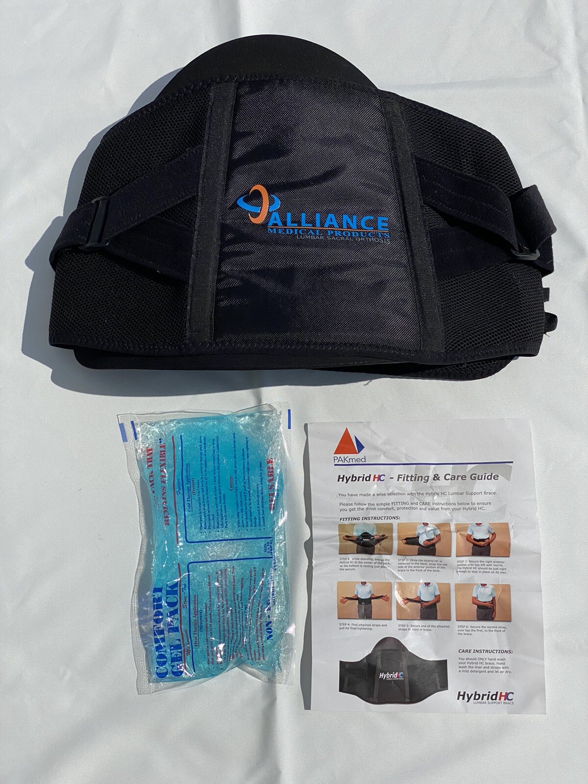 Hybrid HC PacMed Alliance Lumbar Support Brace 4XL Black