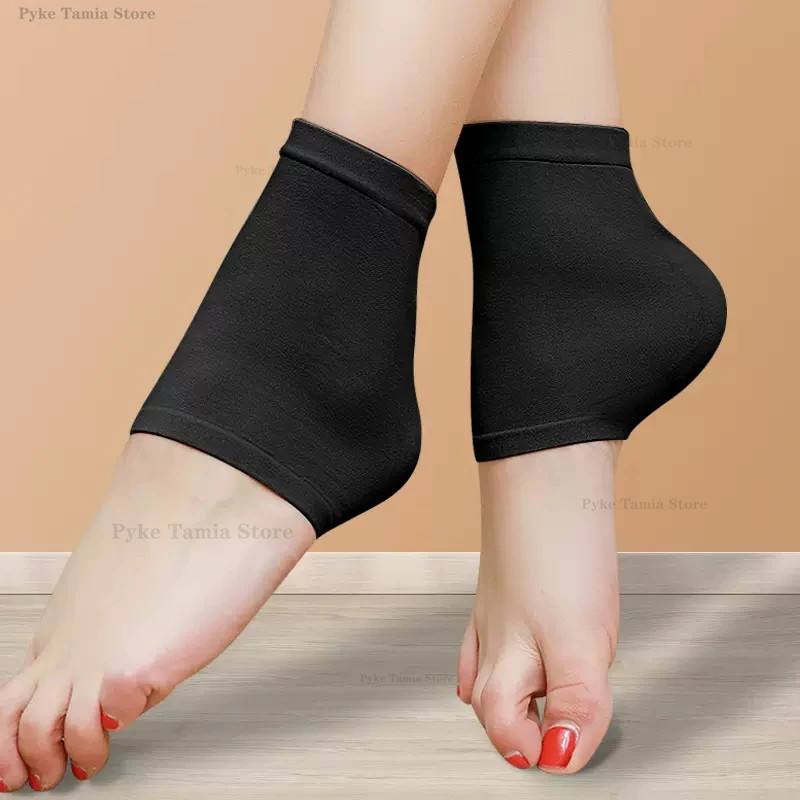 2pcs Heel Protective Cover Silicone Feet Care Anti-Crack Pain Relief Moisturizin