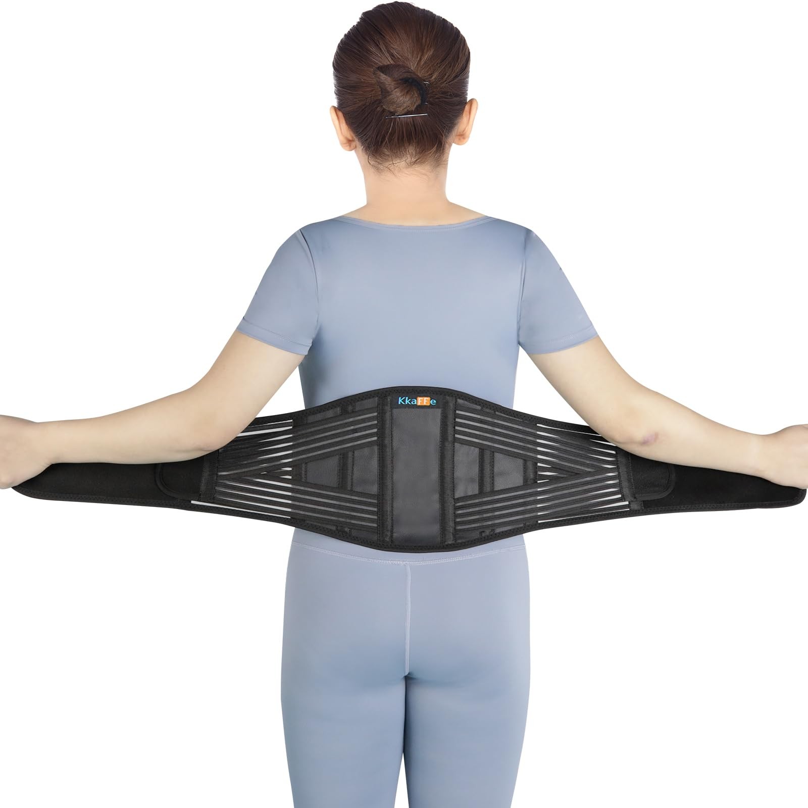 KkaFFe Back Brace Black Medium