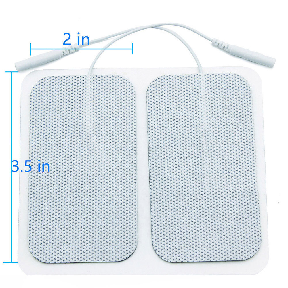 T-E-N-S Unit Replacement Pads Large Electrodes Rectangular Pads 40 Pcs 2″ x 3.5″