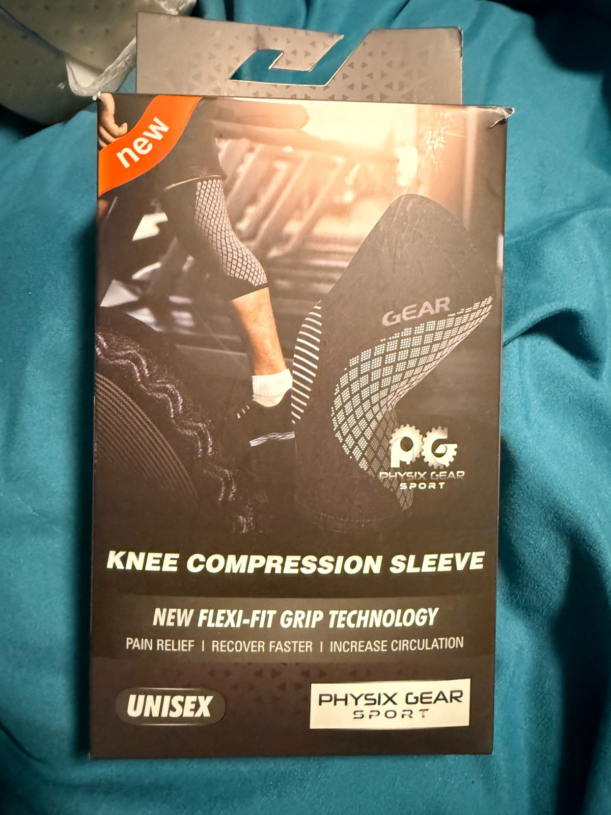 Physix Gear Sport Pink & Black Knee Brace Compression Sleeve Unisex XL