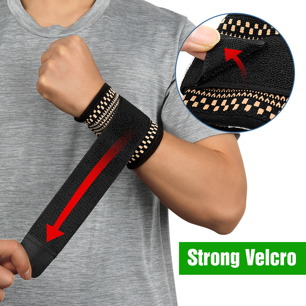 Wrist Brace Sports Band Wrap Adjustable Support Strap Carpal Tunnel Bandage Gym