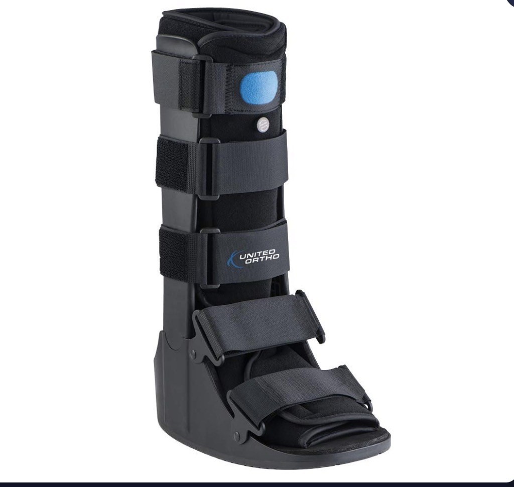 United Ortho Air Cam Walker Fracture Boot Medium Black New