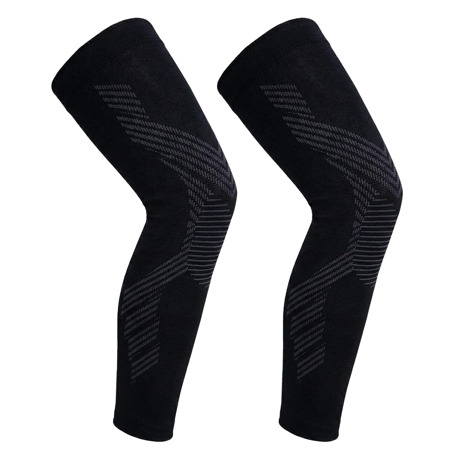 Full Leg Compression Sleeves for Men and Women,2 Pack Legs Sleeves Long Knee Bra