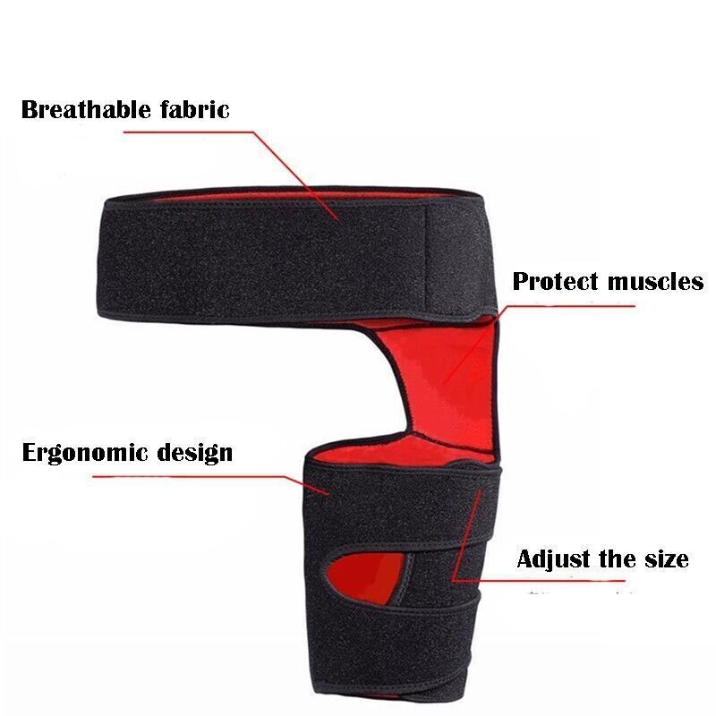 Hip Brace Compression Groin Support Wrap for Sciatica Pain Relief Thigh Recovery
