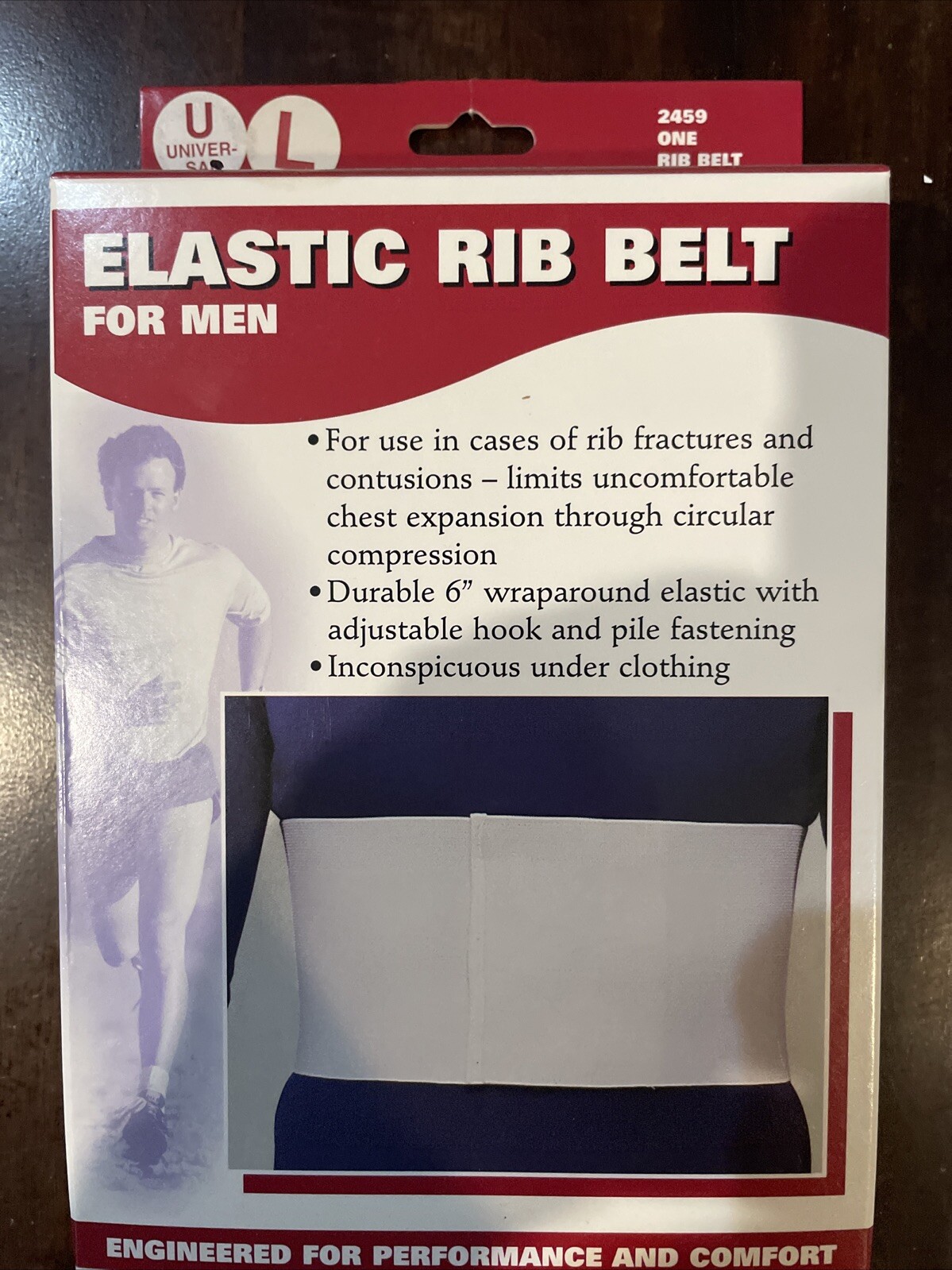 OTC Men’s Elastic Rib Belt 2459 Universal Large NEW
