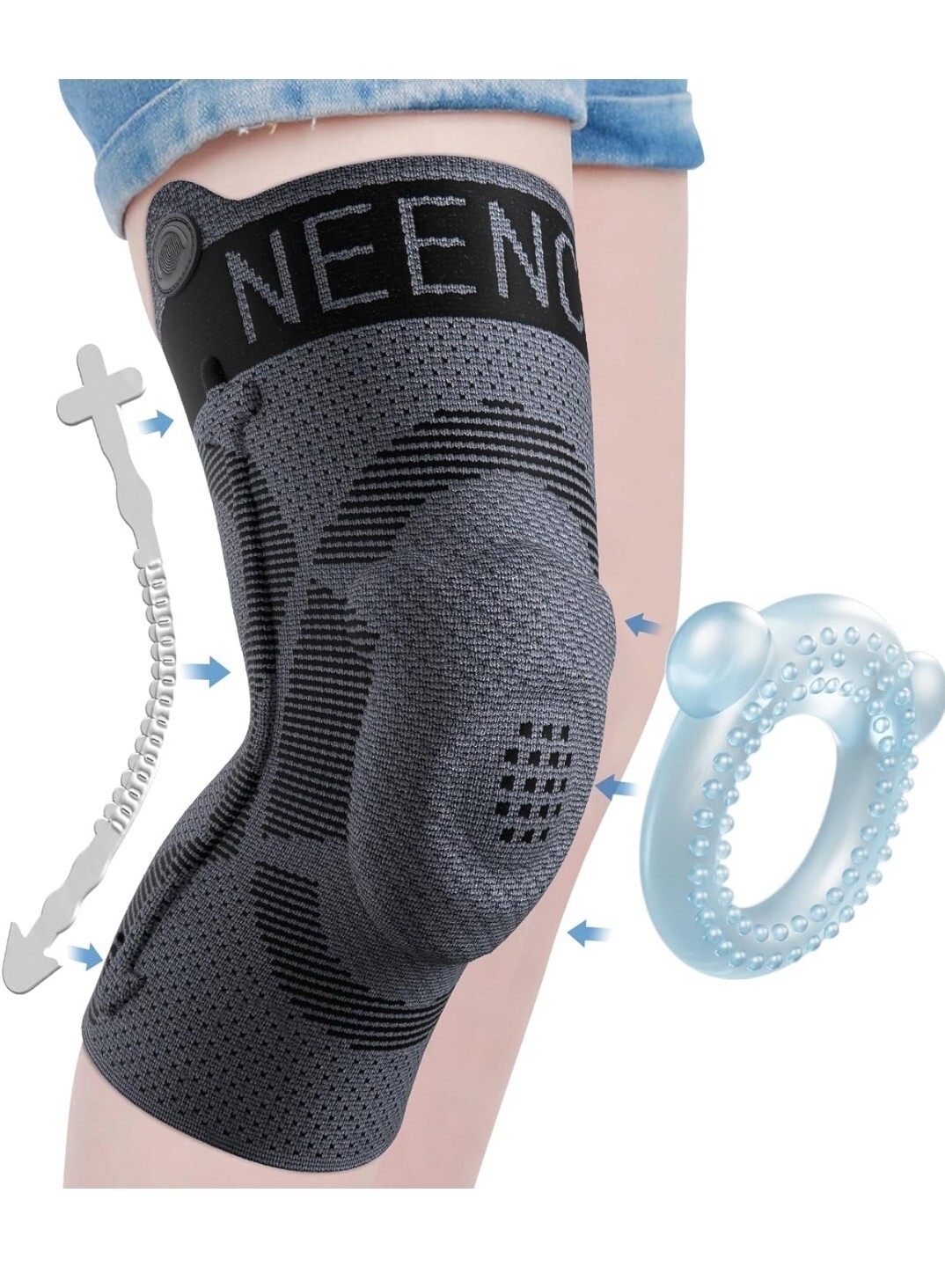 NEENCA Kids Knee Brace Sleeve, Youth Knee Compression Sleeve for Children
