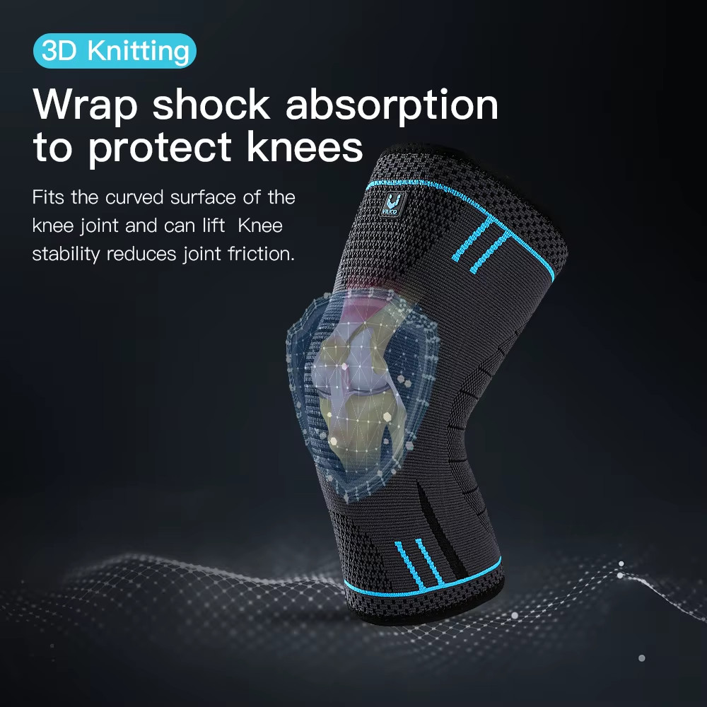 Compression Knee Support Sleeve Brace Elastic Sports Pad Gym Running Basketball