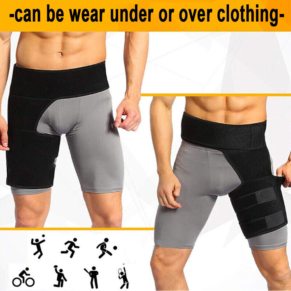 Hip Brace Compression Groin Support Wrap for Sciatica Pain Relief Thigh Recovery