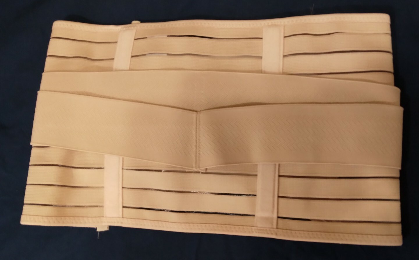 ChongErfei Waist Belt One Size Beige 80% Polyester 20% Spandex EUC