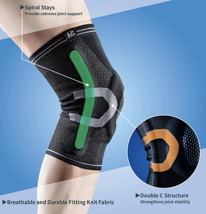 LP SUPPORT~ X-TREMUS Knee Brace 1.0 170-XT- 2XL BK NEW