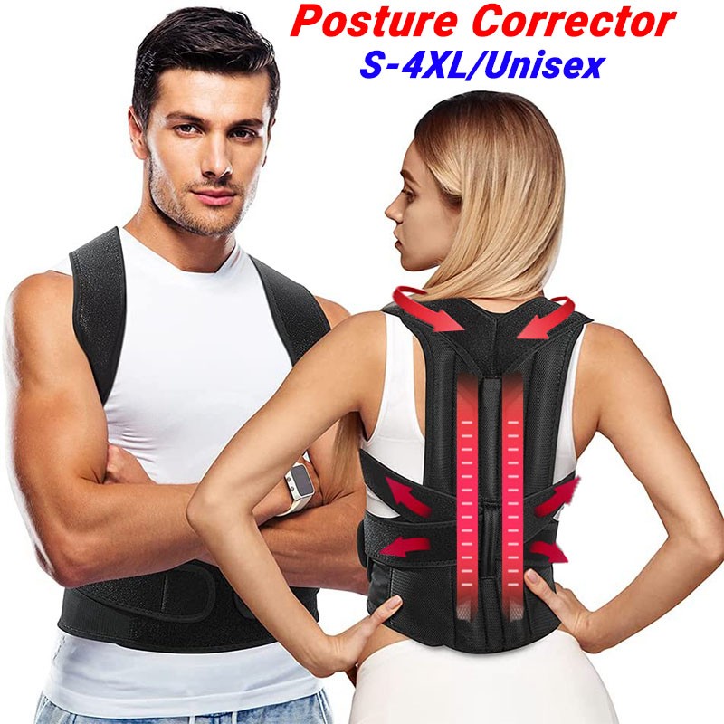 Back Posture Corrector Adjustable Spine Support Brace for Home Sport