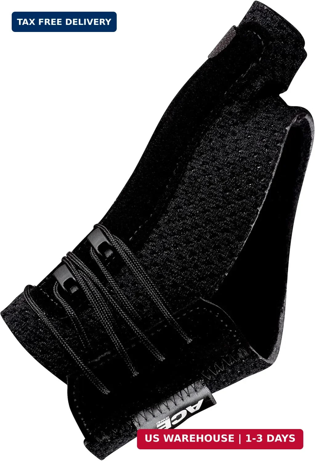 ACE Brand Deluxe Thumb Stabilizer, Adjustable, Black, 1/Pack