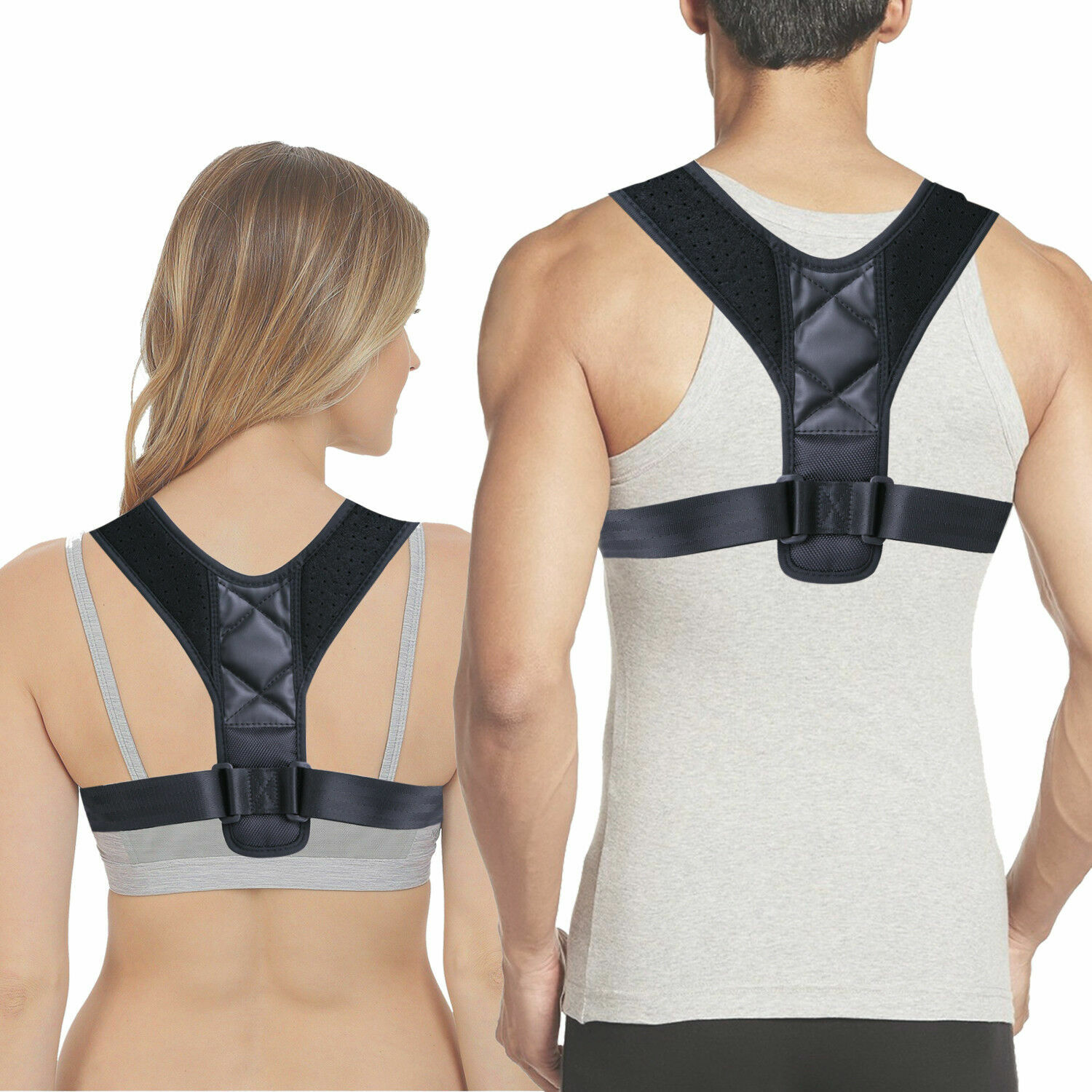 Women Medical Scoliosis Posture Corrector Spine Back Support Shoulder Brace Belt
