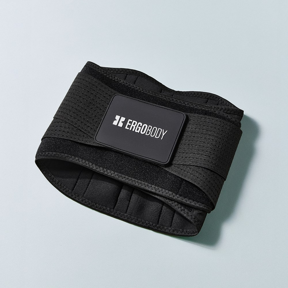 Ergobody Fit Your Core Black Waist Support Belt Postpartum Trainer K-Beauty