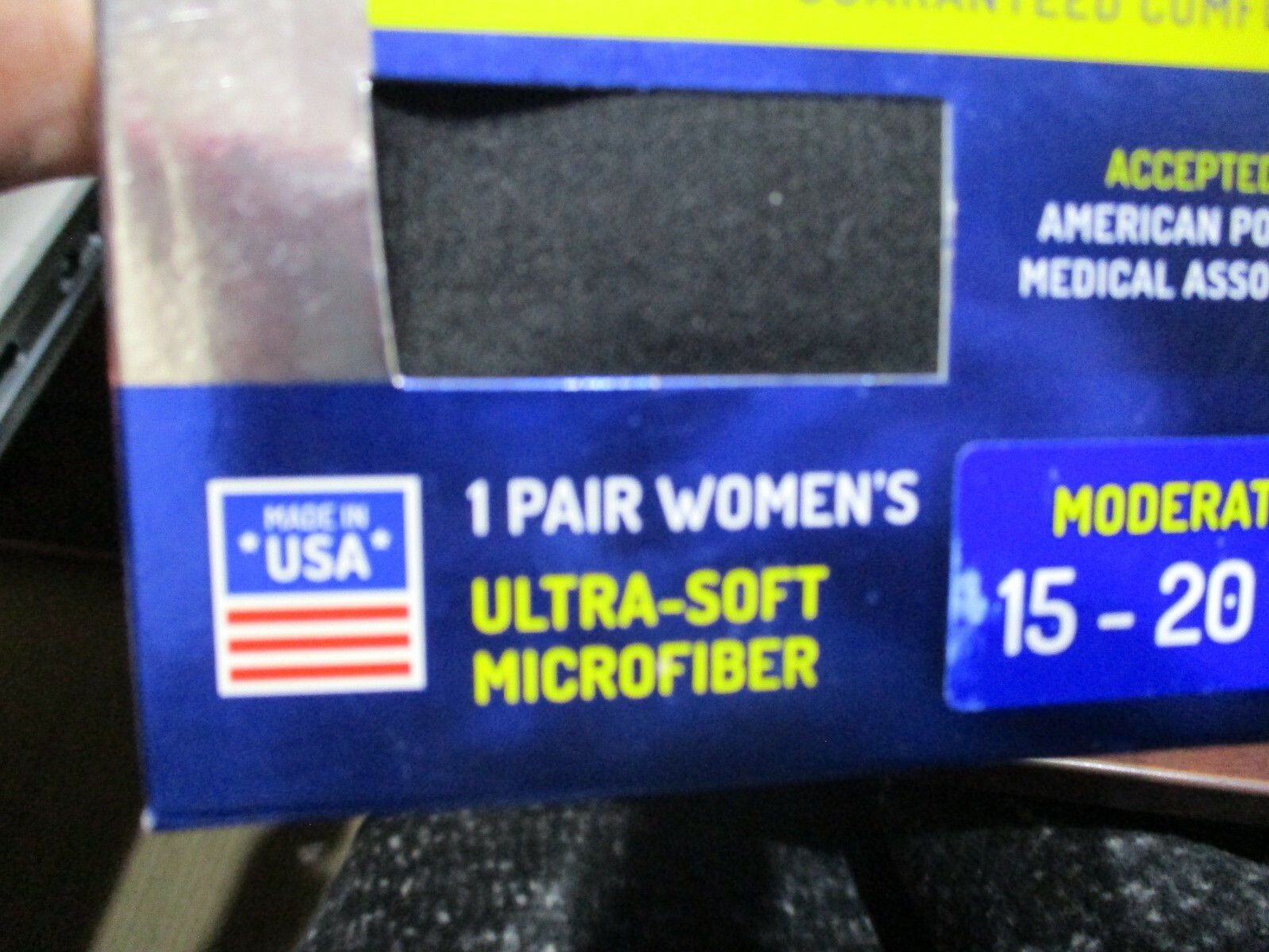 2 Dr Scholl’s GRADUATED COMPRESSION SUPPORT SOCKS ultra soft microfiber Made USA