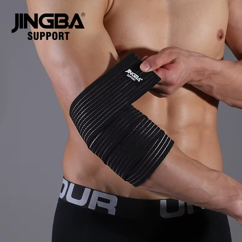 1 Pcs Adjustable Weightlifting Elbow Protector Elastic Straps for Fitness Bodybu
