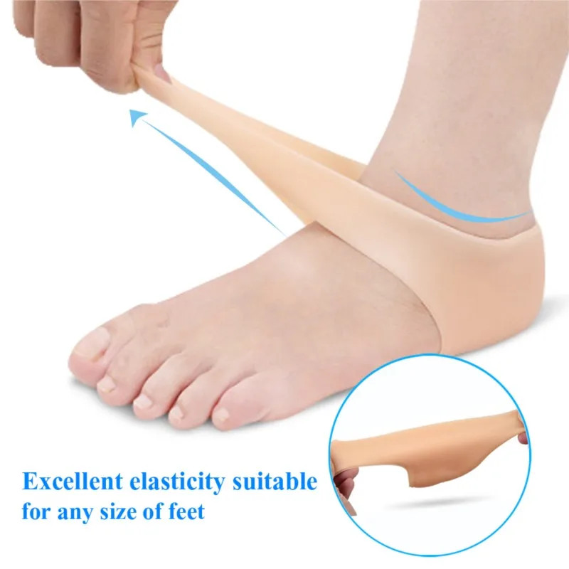 Silicone Foot Pad Anti Wear And Anti Dry Cracking Heel Pad For Relieving Heel Pa