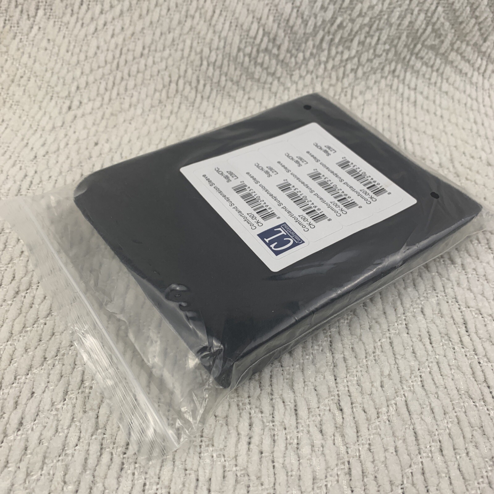 NEW Comfortland CK-007 Knee Brace Suspension Sleeve L2397 Black Comfort Land