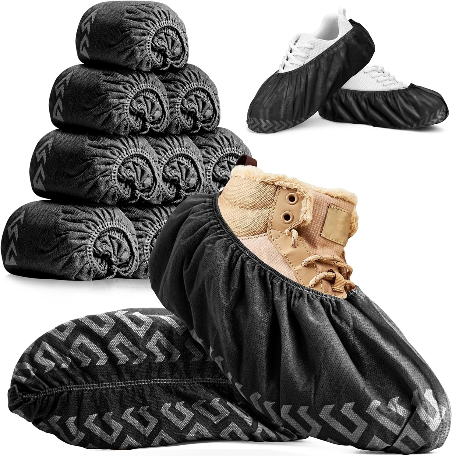 Premium Disposable Boot & Shoe Covers |95 Pack | Durable, Non-Slip,… Bx21