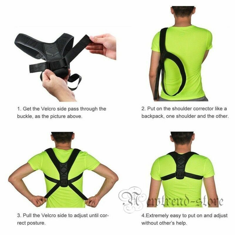 Posture correction the support bracket shoulder support strap behind the posture