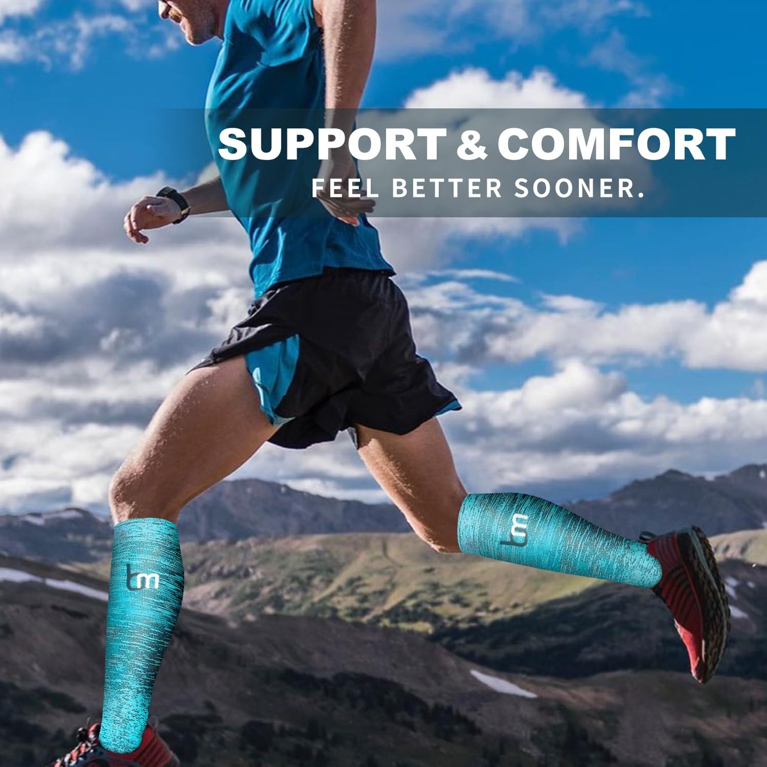 6 Pack Copper Compression Socks for Men & Women – Best Support for Running, Nurs