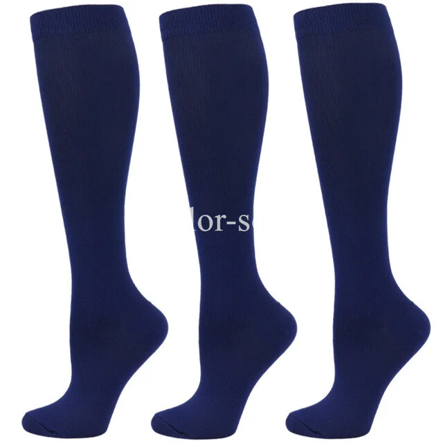3 Pair Compression Socks unisex anti Fatigue Pain Relief 20-30 Mm hg