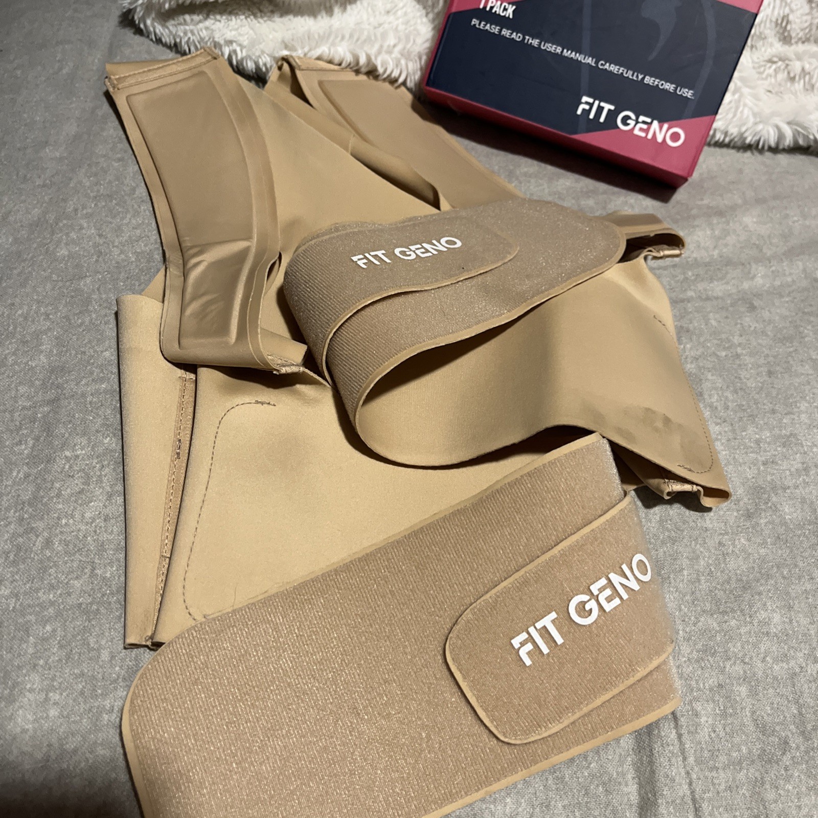 FIT GENO BACK BRACE & POSTURE CORRECTOR MEN & WOMEN / Nude color/ NEW