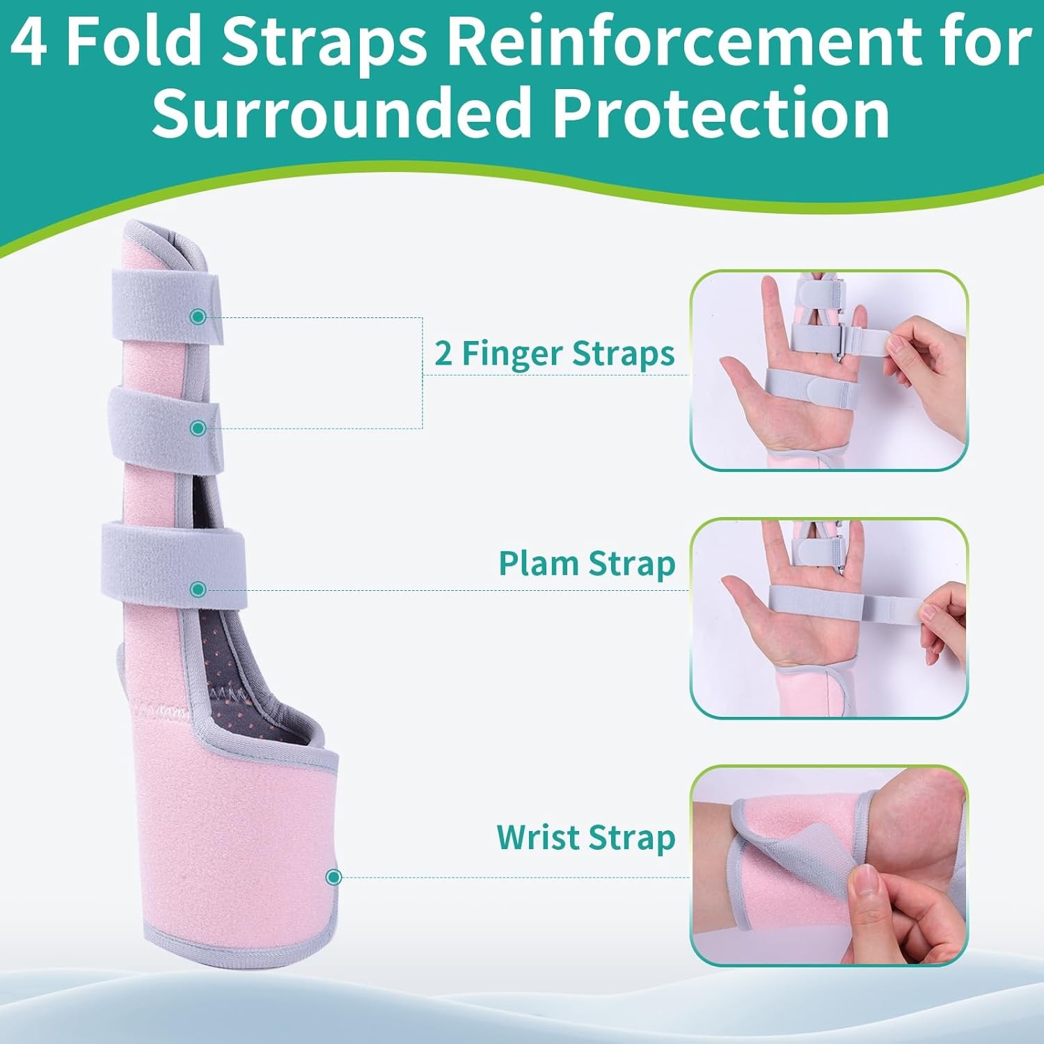 Trigger Finger Splint, Finger Brace for Middle, Index, Pinky, or Ring Finger Sup
