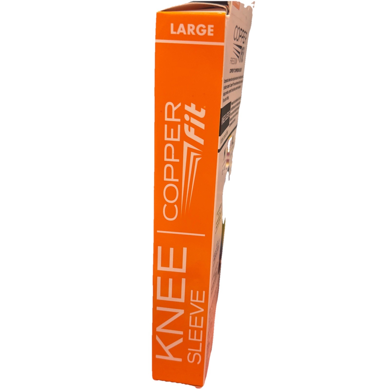 COPPER FIT sz large Compression Knee Sleeve UNISEX, 14″-16″, NEW Contour Design