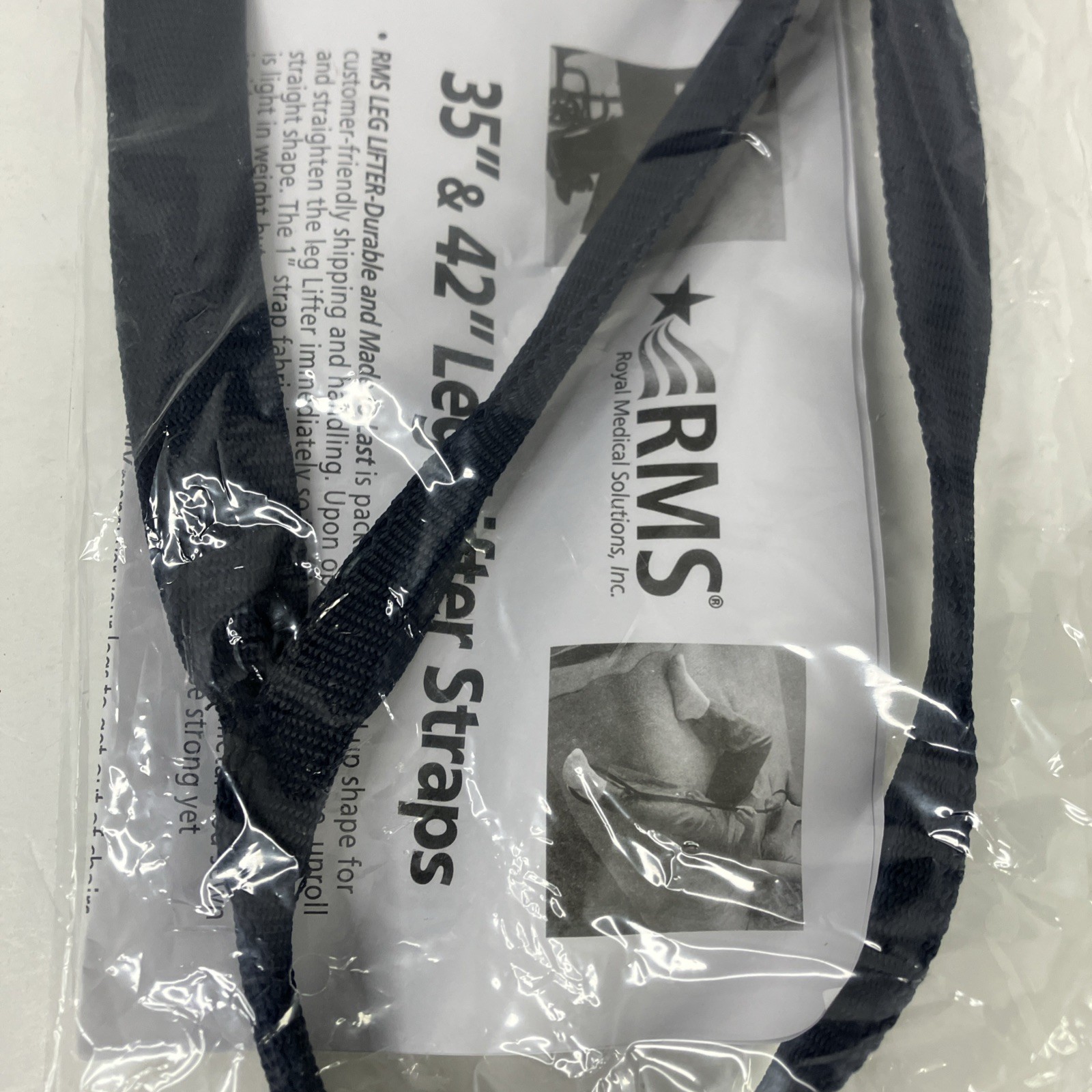 RMS 35″ Blue Adjustable Leg Lifter Straps Royal Medical Solutions
