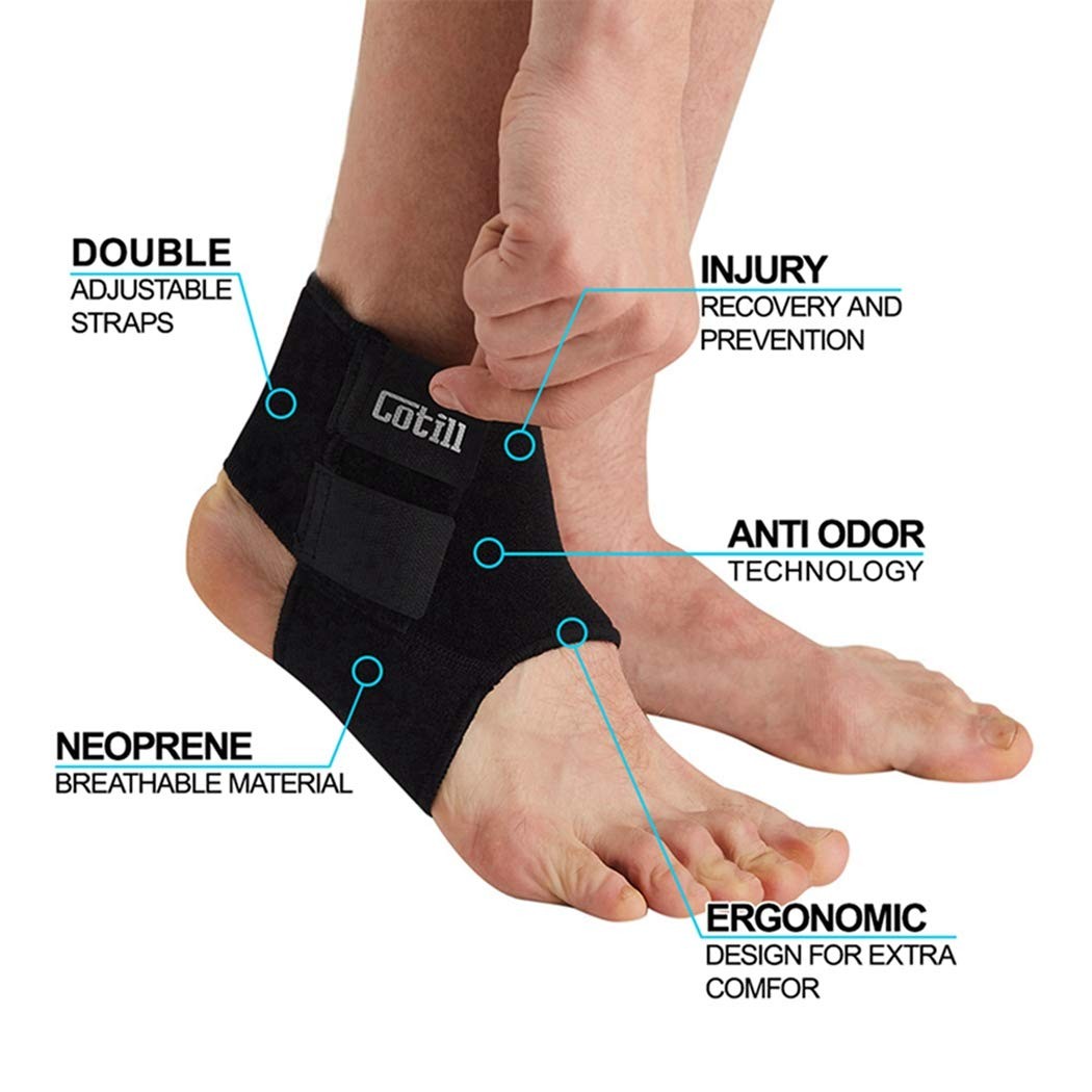 Neoprene Breathable Adjustable Ankle Brace Support Sprain Running Basketball