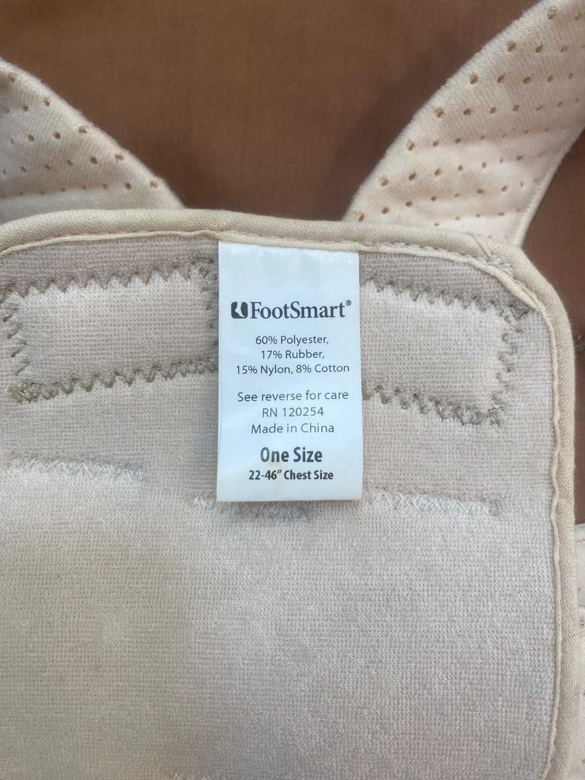 Posture Corrector Back Support Unisex by Foot Smart Nude 22″-46″