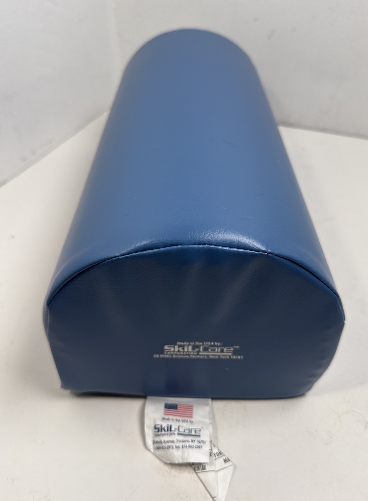 Skil-Care Knee Elevator Medical Foam Bolster Physical Therapy Blue Vinyl 17″