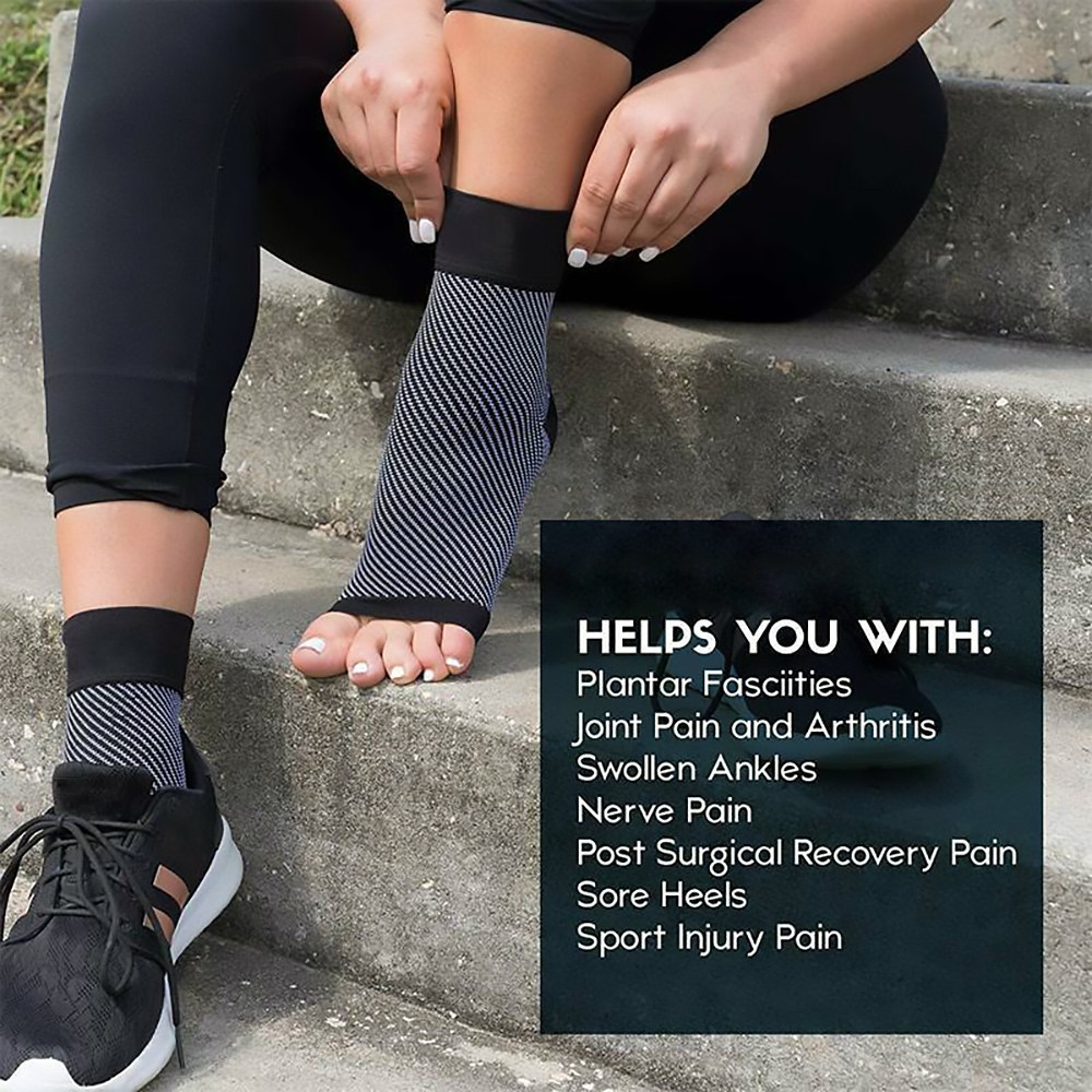 Ankle Support Brace Compression Achilles Tendon Strap Foot Sprains Injury, 2pcs