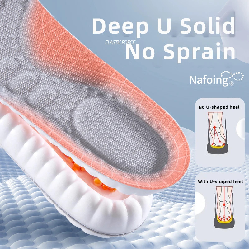 Sport Insoles Full for Feet PU air cushion Sole Soft Breathable Shock Absorption