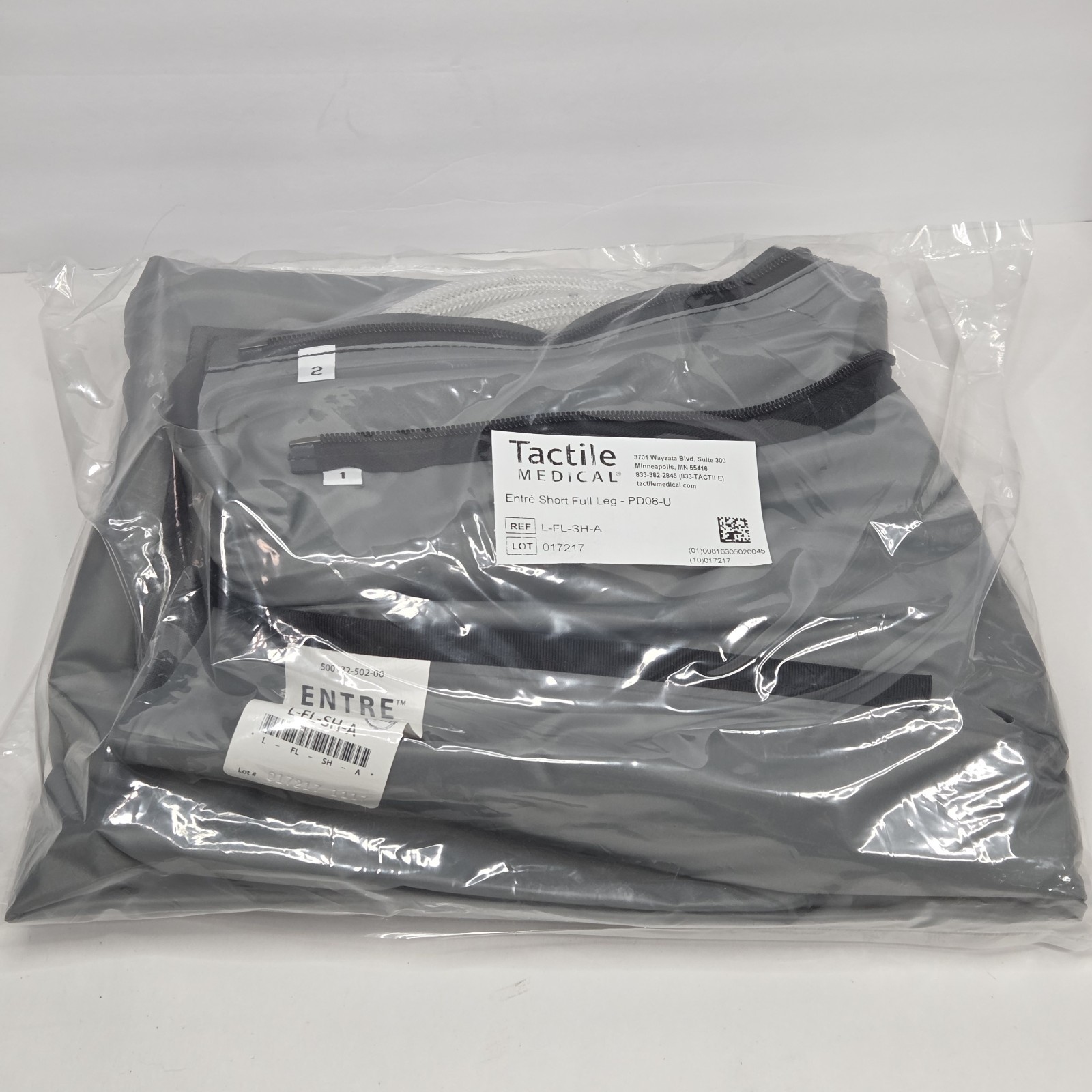 Tactile Medical Entre Short Full Leg Compression Garment L-FL-SH-A New Sealed