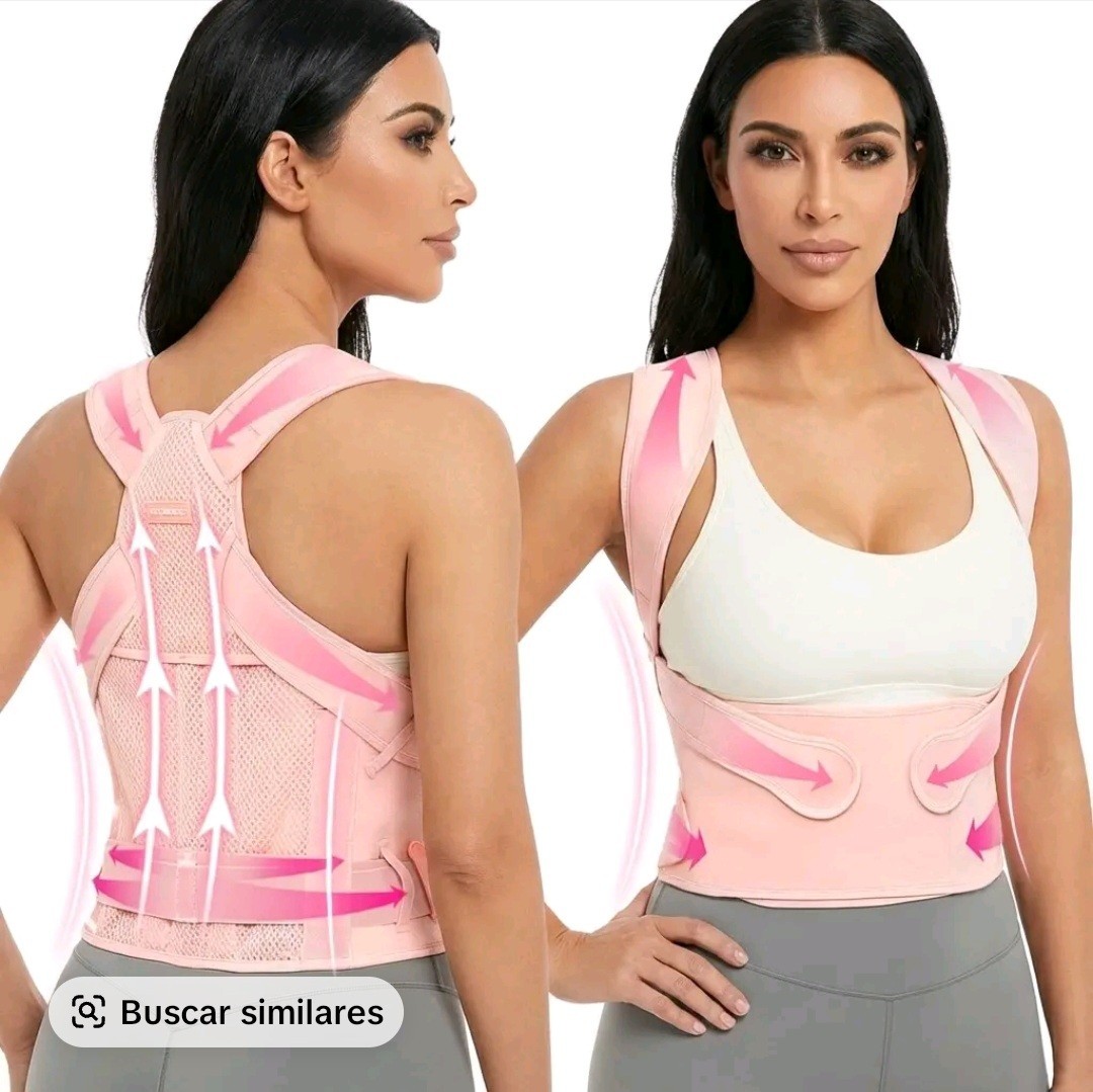 Vicorrect Adjustable Ergonomic Posture Corrector Pink S Back Support