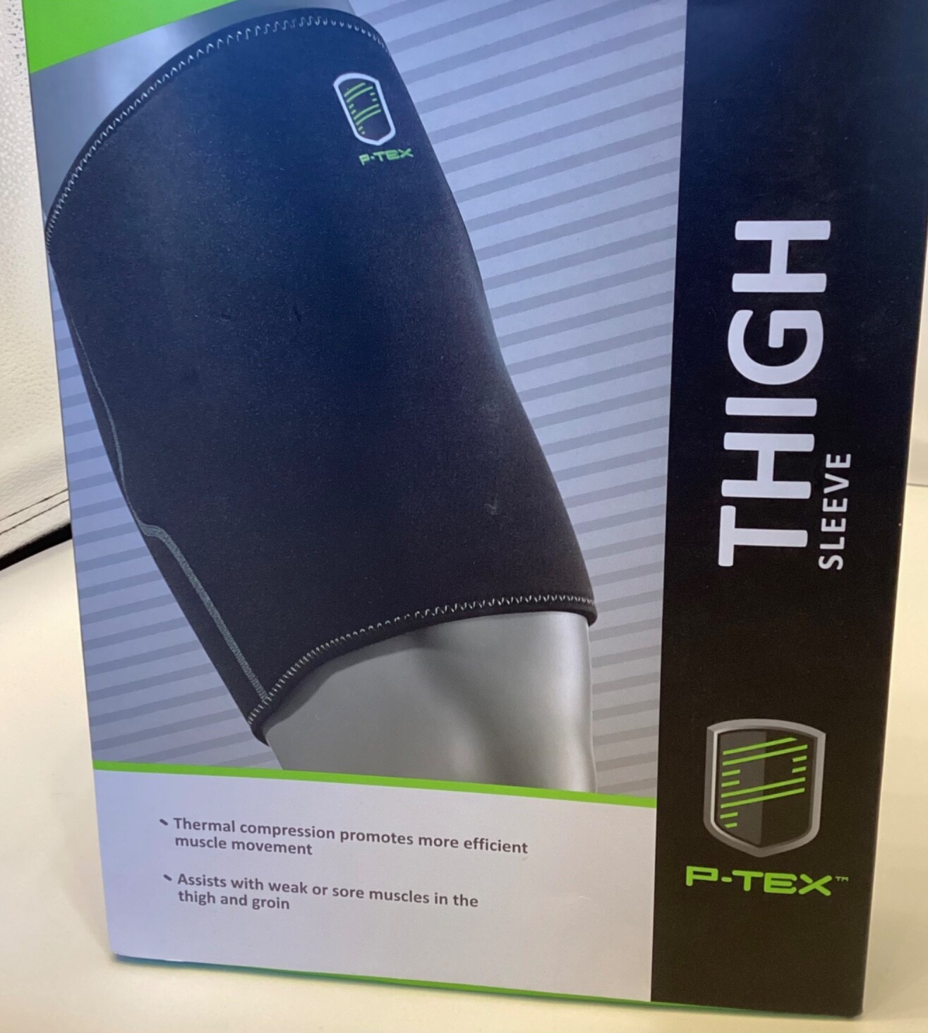 NEW P Tex Thigh Sleeve Size SMALL 17-20″ Kenetic Panels Thermal Compression