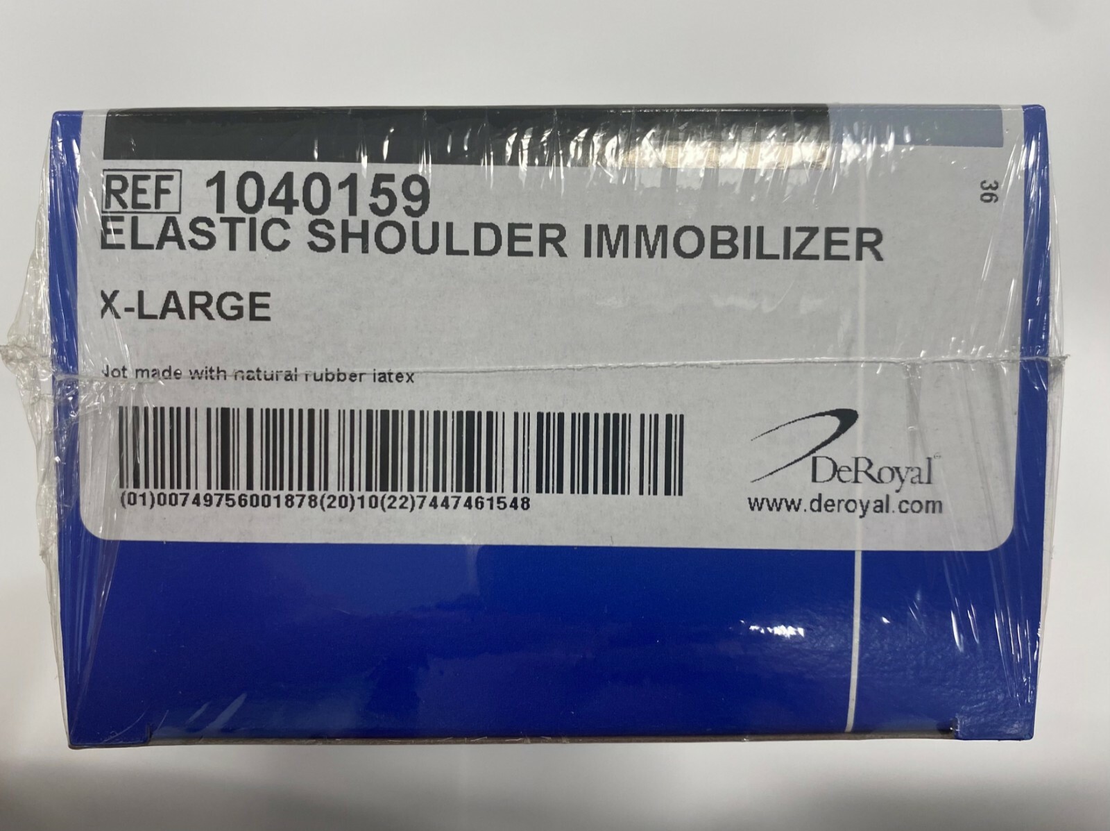 *1-Pack* DeRoyal Elastic Shoulder Immobilizer X-Large 1040159